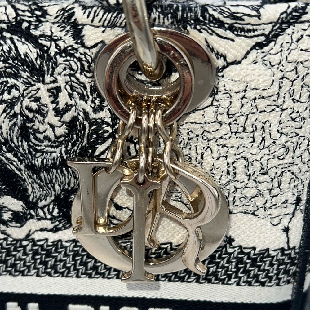 Dior Medium Lady D-Lite Zodiac Toile de Jouy FULL SET!! W/strap, dust bag & box! - Picture 3 of 16